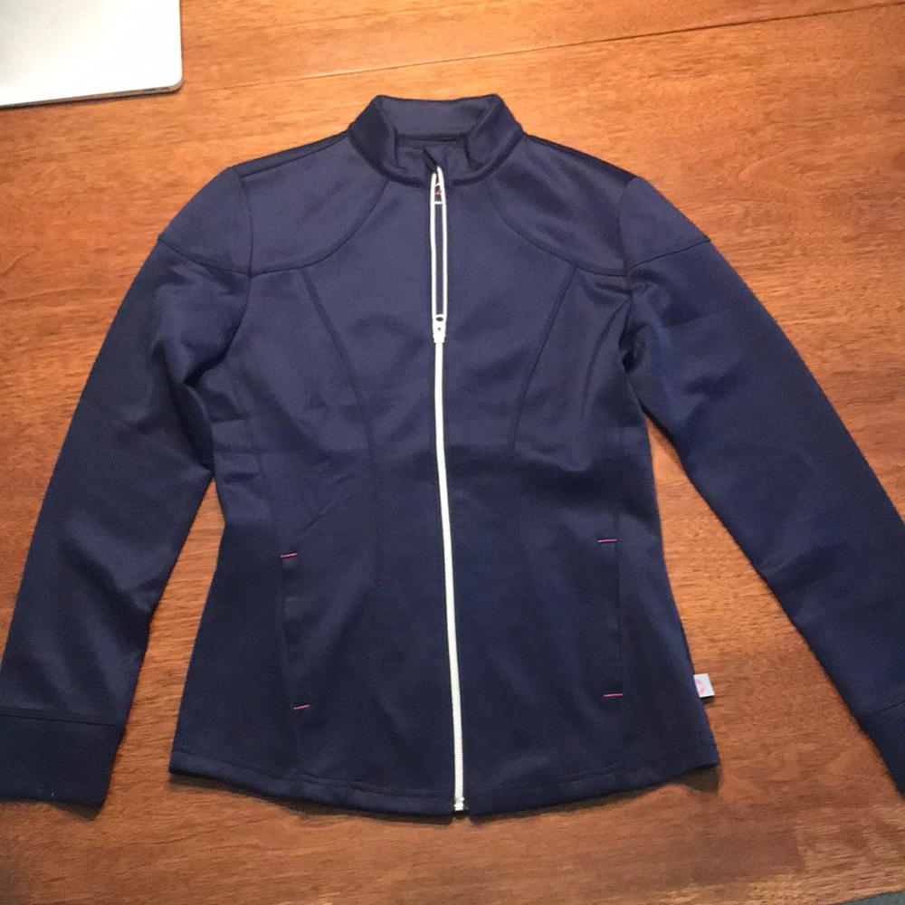 Like New Navy Blue Scrub Jacket XS